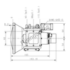 FL 44/132mm F1.0/1.1 Uncooled Dual-FOV LWIR Lens For 640x512-17um