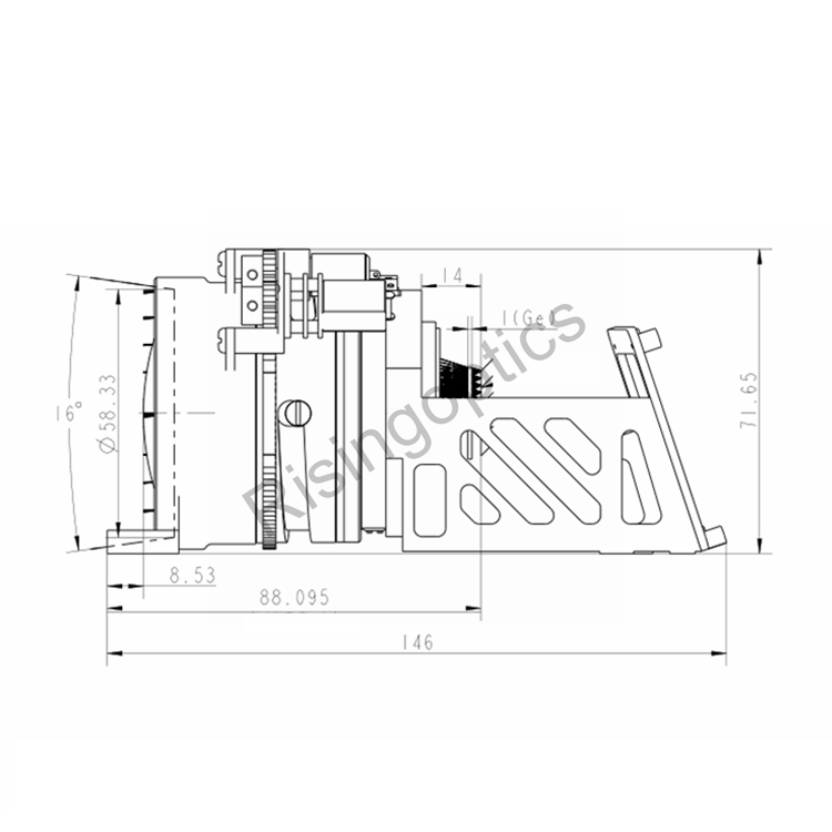 FL70mm F1.2 Uncooled LWIR Motorized Lens