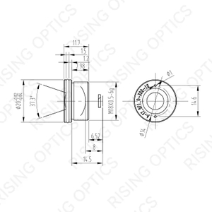 FL 75mm F1.3 LWIR Aiming Lens For 640x512-17um Sensor