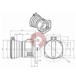 FL50mm F1.1 LWIR Aiming Lens For 384x288-17um