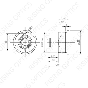 FL5mm F1.2 Infrared Athermal Lens For 160x120-17um