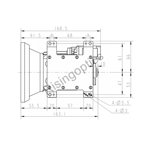 FL 120/40mm F1.2/0.9 Uncooled Dual-FOV Infrared Lens For 640x512-17um