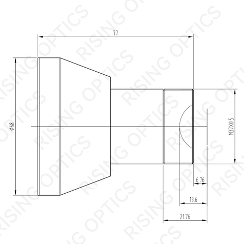 50mm F/1.4 SWIR Fixed Lens For 640x480-25um