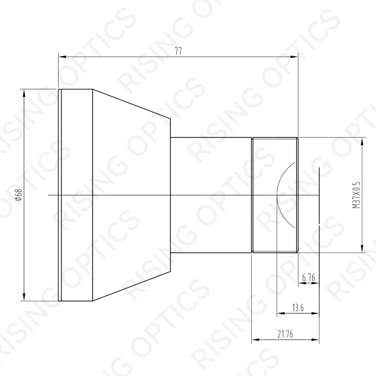 50mm F/1.4 SWIR Fixed Lens For 640x480-25um