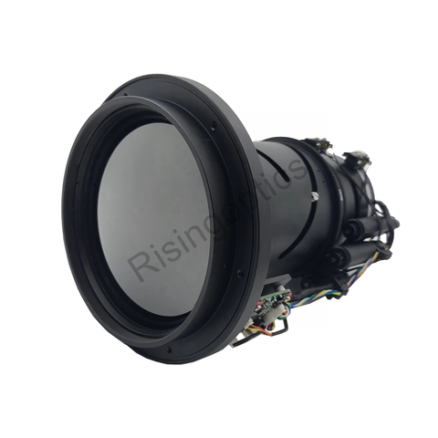 FL15-150mm F0.77-1.2 LWIR Uncooled Continuous Zoom Lens For 640x512-17um Detector