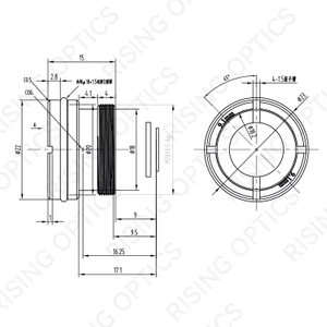 FL9.1mm F1.2 LWIR Athermal Lens For 640x512-12um