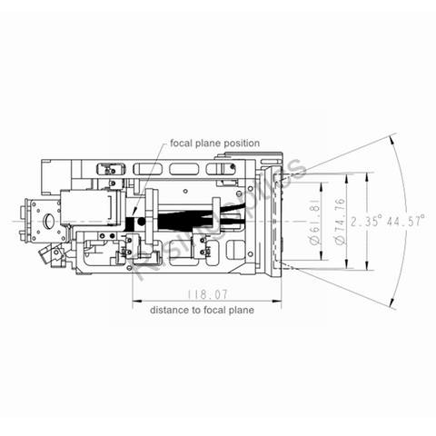 15-300mm F/4.0 MWIR Cooled Zoom Lens For 640x512-15um