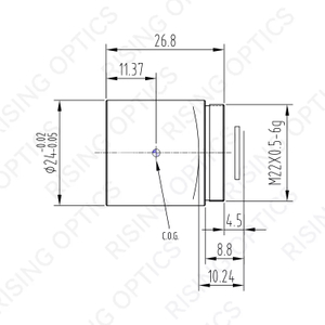 FL18mm F1.0 LWIR Athermal Lens For 640x512-12um