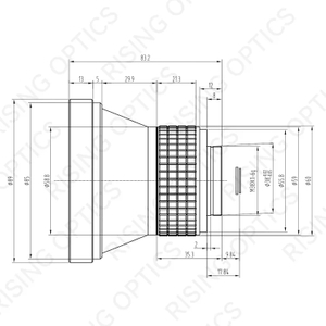 FL 75mm F1.0 LWIR Aiming Lens For 640x480-17um Detector