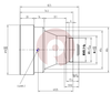 FL 75mm F1.2 LWIR Athermal Lens For 640x480-17um Detector.