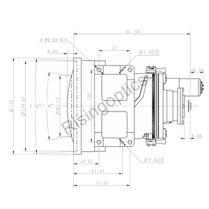 FL 50/150mm F1.0/1.2 Uncooled Dual-FOV Lens For 640x512-12um