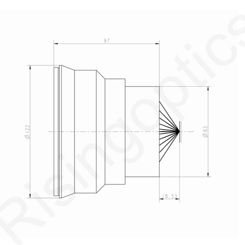 55.84mm F/0.6 MWIR Manual Lens For Surveillance