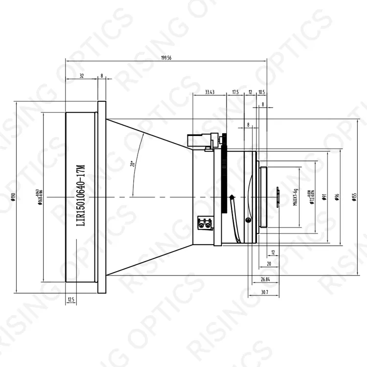 FL 150mm F1.0 Infrared Motorized Lens For 640x512-17um Detector