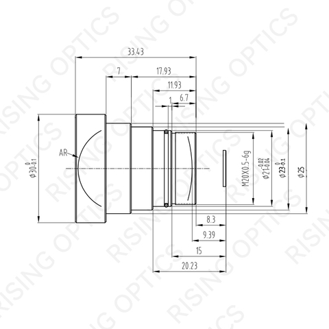 FL 7.5mm F1.2 LWIR Athermal Lens For 640x512-12um