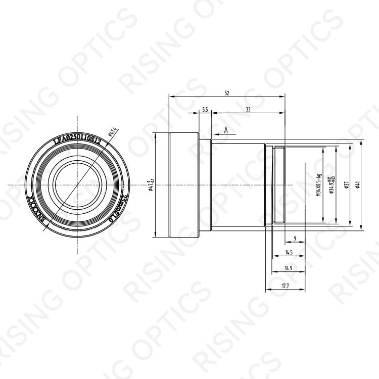 25mm F1.0 Infrared Athermal Lens For 1280x1024-12um