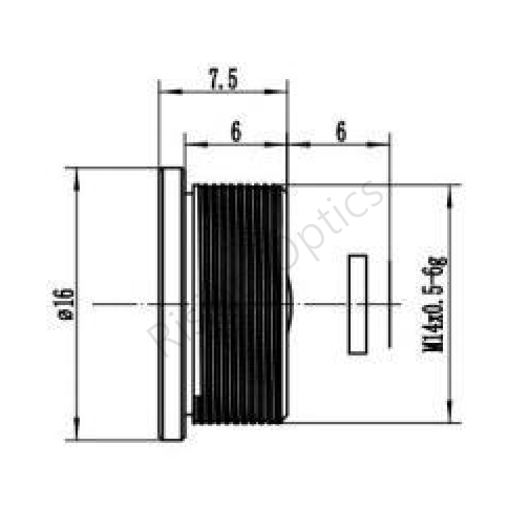 3.9mmF1.0 Vehicle IR Lens For 17um and 12um Sensor