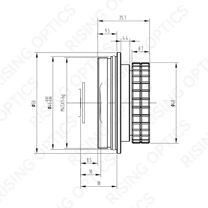 19mm F1.1 LWIR Aiming Lens For 640x512-17um