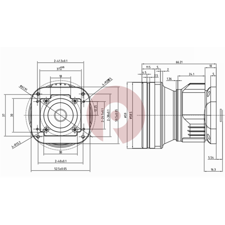 FL50mm F1.0 LWIR Thermal Sight Lens For 384x288-17um