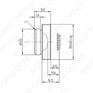 FL12.3mm F1.0 LWIR Athermal Lens For 384x288-25um