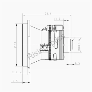 100mm F/1.2 LWIR Uncooled Infrared Motorized Germanium Lens