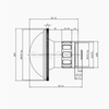 Focal Length 4mm F#1.2 Long Wave 8-14um Infrared Fish Lens for 640x480-17um Detector