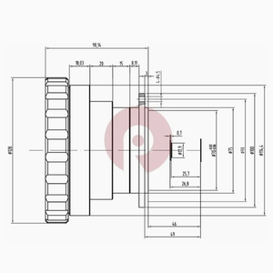 FL100mm F/2.0 MWIR Cooled Manual Focus Germanium Lens for 640x512-24um Detector