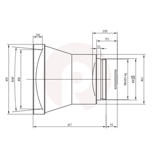 FL50mm F1.0 Infrared Athermal Lens For 640x480-12um