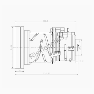 30–150mm F/0.78–1.08 LWIR Continuous Zoom Lens for High-Speed Long-Range Thermal Imaging Optic