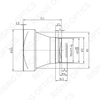 FL50mm F#1.0 LWIR Athermalized Infrared Lens for 640x480-17um Detector