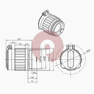 35mm Focal Length F#1.1 Infrared Thermal Sight Lens Aiming IR Lens for 384x288-17um