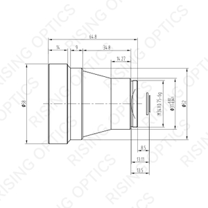 FL50mm F1.0 Athermalized Infrared Lens for 640x480-17um Detector With DLC Coating