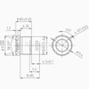 FL6mm F#1.0 LWIR Athermal Germanium Lens for 256x192-12um Detector 