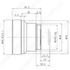 FL40mm F#1.0 LWIR Athermalized Lens With DLC Coating for 640x512-12um Detector